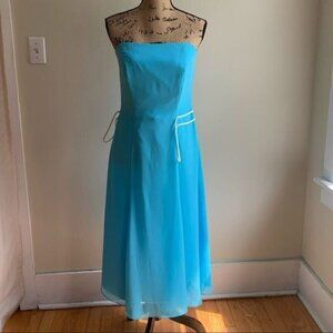 B2 Jasmine Bahama Breeze Ivory Trim dress 12